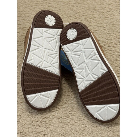 NEW BOYS STRIDE RITE MUNCHKIN JULIEN FAUX SUEDE HIKING ANKLE BOOTS SZ 12 TAN - Picture 8 of 9